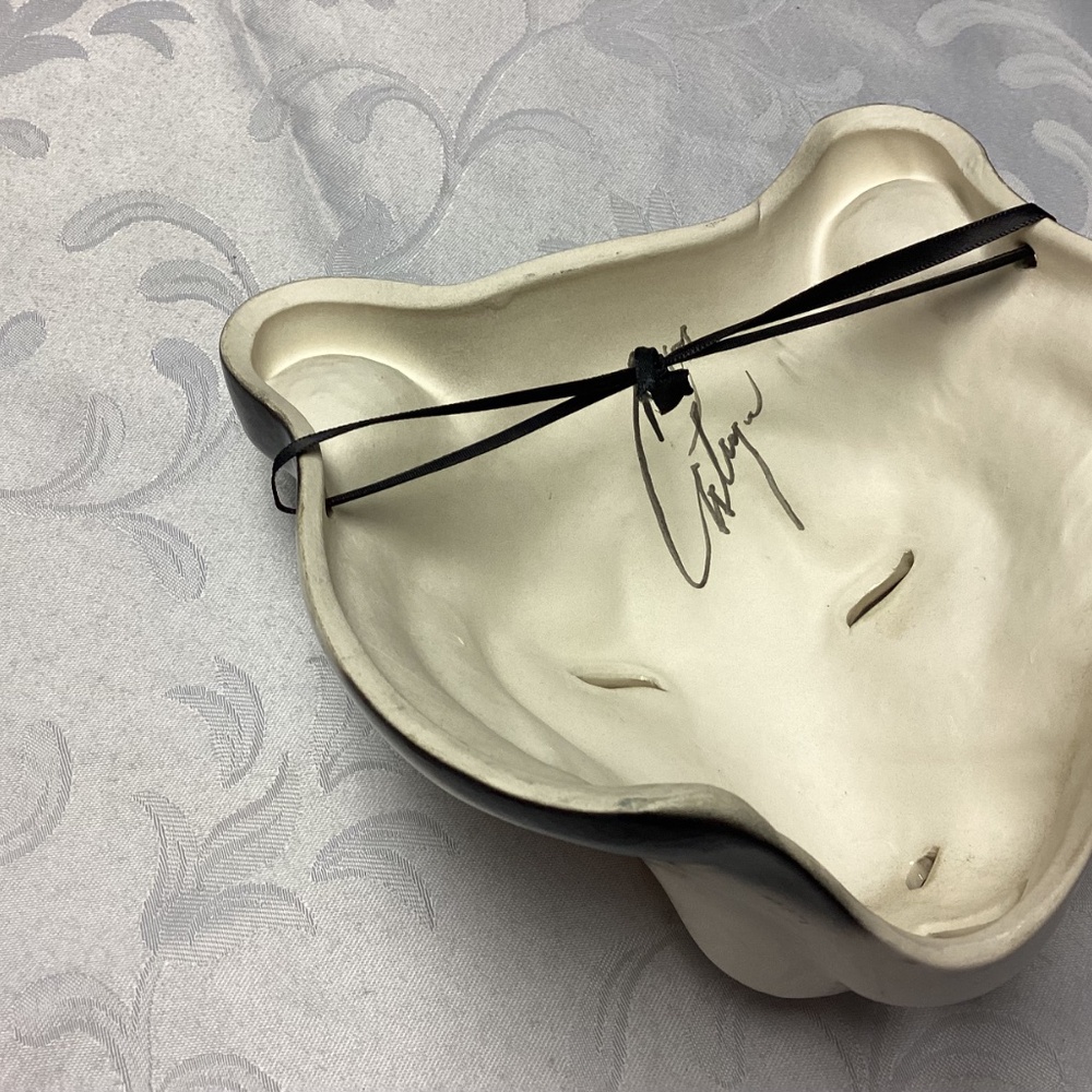 TIGER. Vintage African PORCELAIN .HOME DECOR Decor Handmade ARTIST SIGNED - Picture 8 of 8